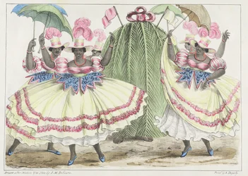Red-Set Girls and Jack-in-the-Green, plate 2 fra 
